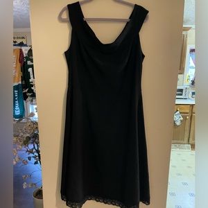 Torrid Size 18 off the shoulders Black Dress lace trimmed